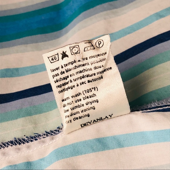 Lacoste women’s shirt. Good condition. Size S, white and blue stripes. - Picture 5 of 5